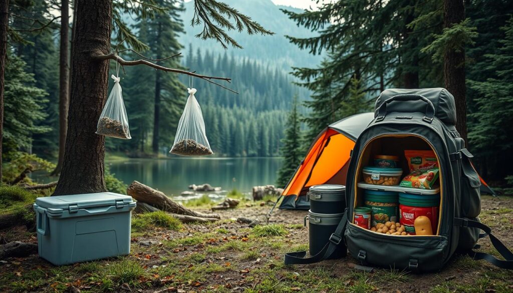 Campsite food storage tips