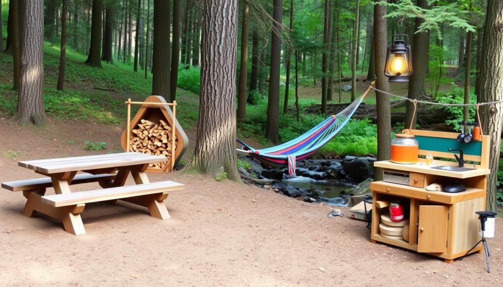 DIY camping projects for campsite improvements