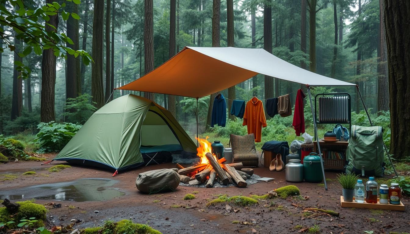 How to Stay Dry While Camping in the Rain