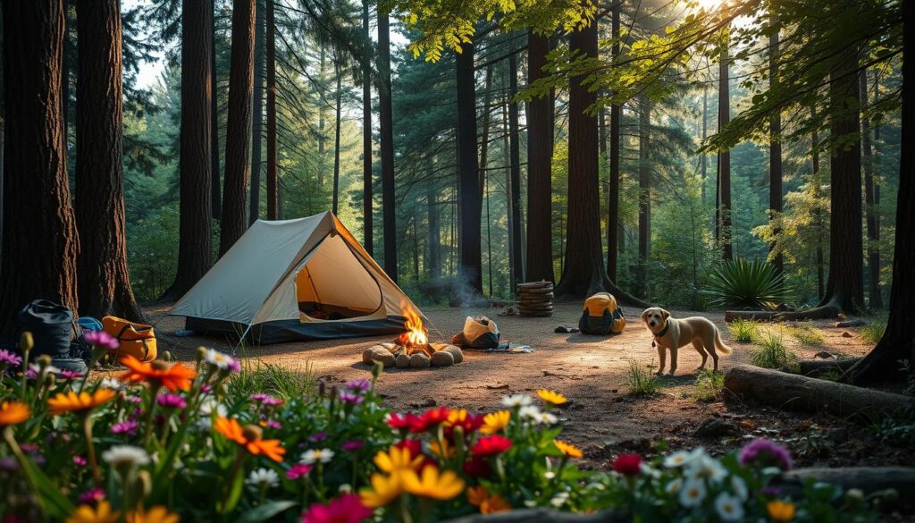 Planning camping with dogs