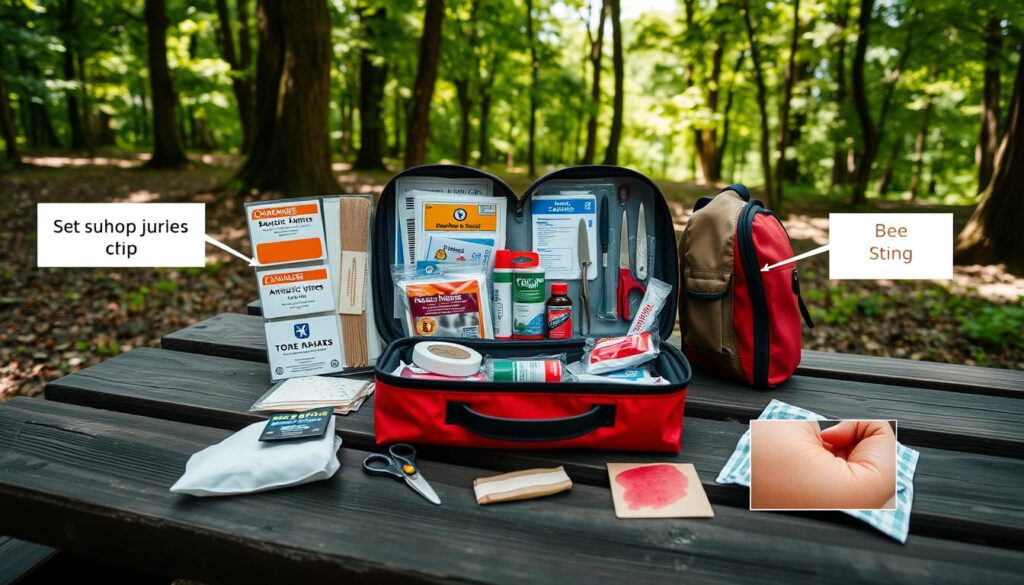 camping first-aid for common injuries