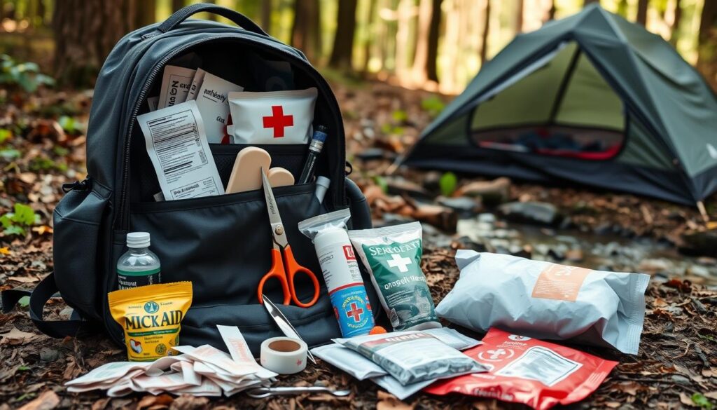 how to make your own camping first-aid kit