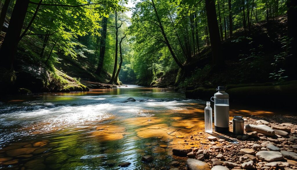 purifying stream water