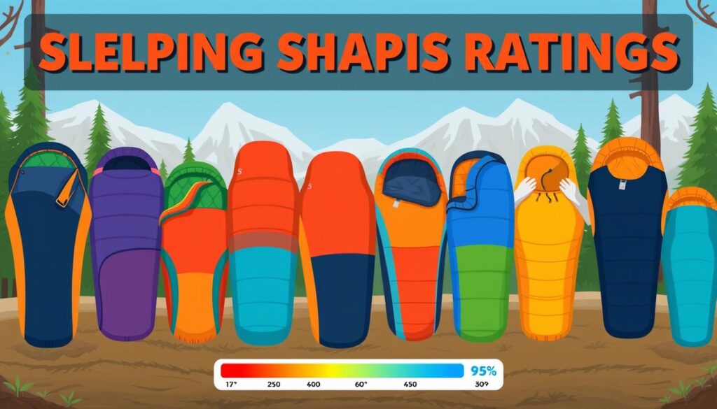 sleeping bag temperature ratings