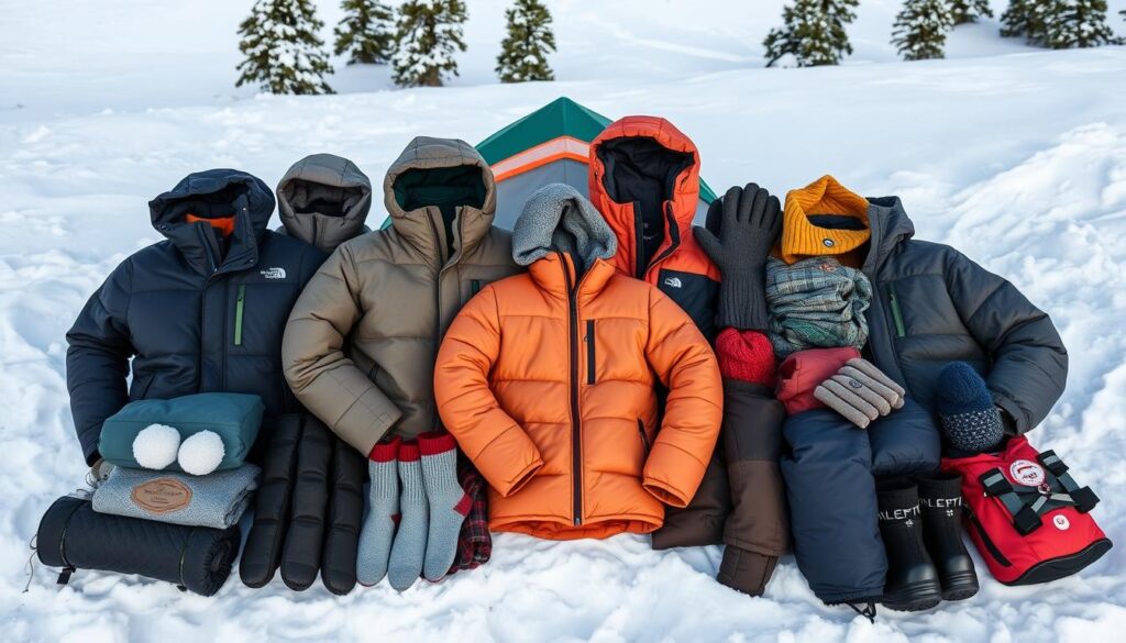 winter camping clothing